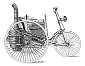 Serpollet steam tricycle,19th century