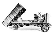 Coal dumper truck,illustration