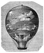 Montgolfier 'Le Flesselles' balloon,1784