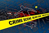 Crime Scene,illustration
