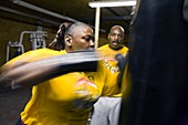 Female boxer training