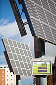 Tracking solar voltaic panels