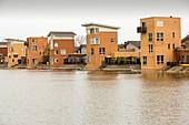 Canal front houses in Heerhugowaard