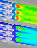 Aircraft fuel injection simulation