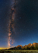 Milky Way over Grand Teton National Park