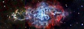 Supernova remnant,space telescope image