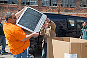 Electronic waste collection,USA