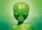 Roswell alien,illustration