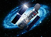 Hubble space telescope,illustration