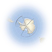 Political map of Antarctica
