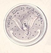 Eagle design for US coin,1830s