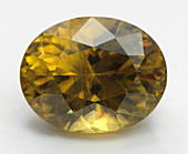 Oval cut Sphene gemstone