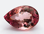 Cut pink Topaz gemstone