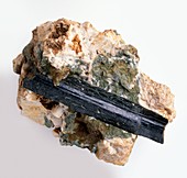 Aegirine crystal in rock groundmass
