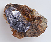 Molybdenite in granite groundmass