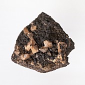 Scheelite in magnetite groundmass
