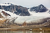 A glacier in northern Svalbard