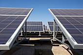 Solar panels providing electricity