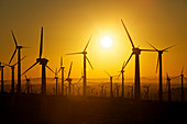 Wind turbines,California,USA