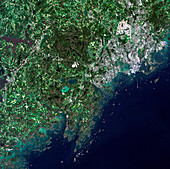 Helsinki,Finland,satellite image