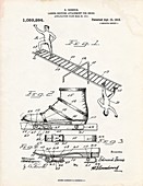 Ladder gripping attachment patent,1913