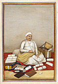 Shudra accountant,illustration