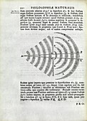 Newton on wave theory,1686