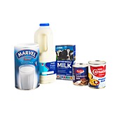 Different types of milk