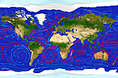 Ocean Currents,illustration