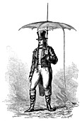 Lightning conductor umbrella,1770s