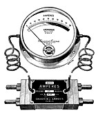 Ammeter and shunt,19th century