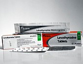 Levothyroxine thyroid hormone pills
