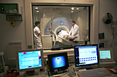 MRI scanning control room