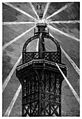 Eiffel Tower's electric lamp,1889