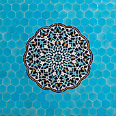 Yazd Mosque tiles,Iran