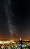 Night sky in dark sky reserve,Portugal