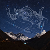 Auriga over the Himalayas