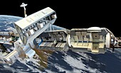 International Space Station,illustration