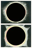 Total solar eclipse,illustration