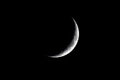 Crescent moon,optical image