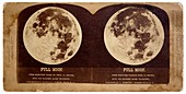 Full Moon,stereoscope card