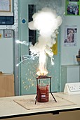 Thermite reaction demonstration
