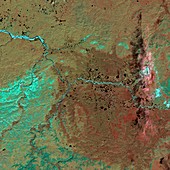 Popigai crater,satellite image