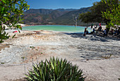 Rock terrace and geothermal pool