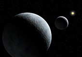 Pluto-Charon system,illustration