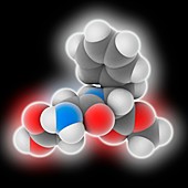 Aspartame molecule