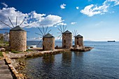 Coastal windmills,Greece