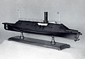 Model of ironclad warship CSS Virginia