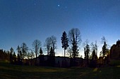 Night panorama with stars