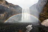 Skogafoss,waterfall and rainbows